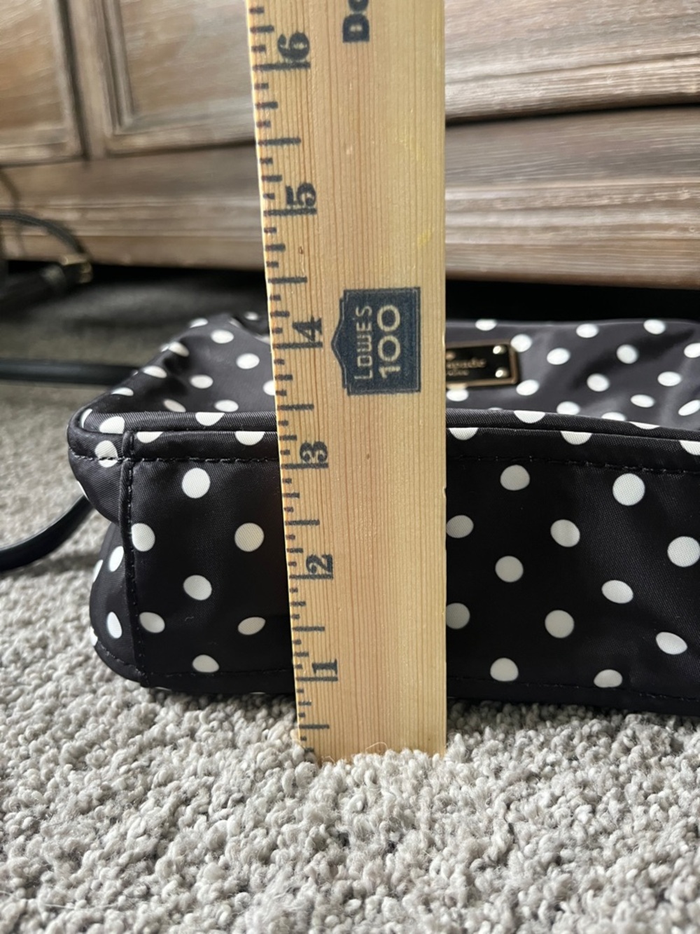 kate spade Black with White Polka Dot Crossbody Bag - Picture 8 of 8